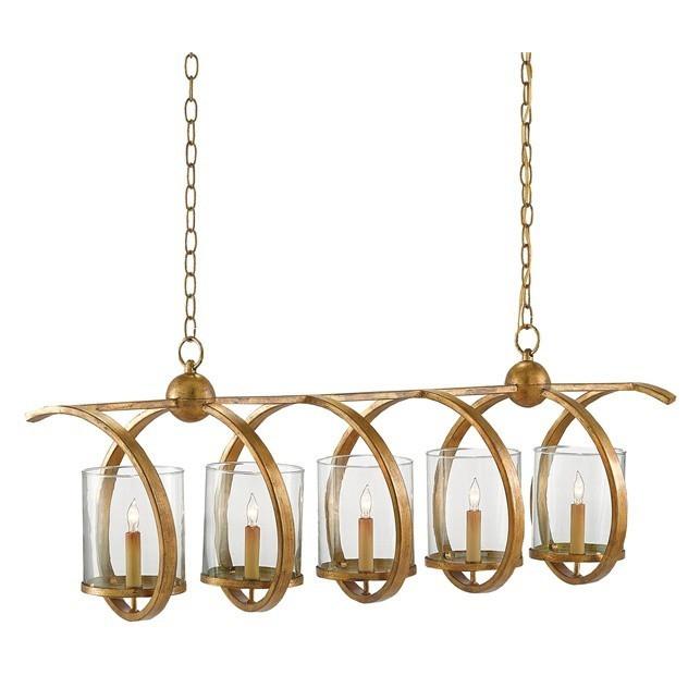Currey and Company Maximus Rectangular Chandelier, Gold 9000-0054 - LOVECUP - 1