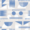 Blue Geometric Shapes Wallpaper