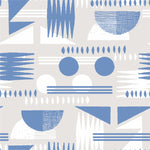 Blue Geometric Shapes Wallpaper