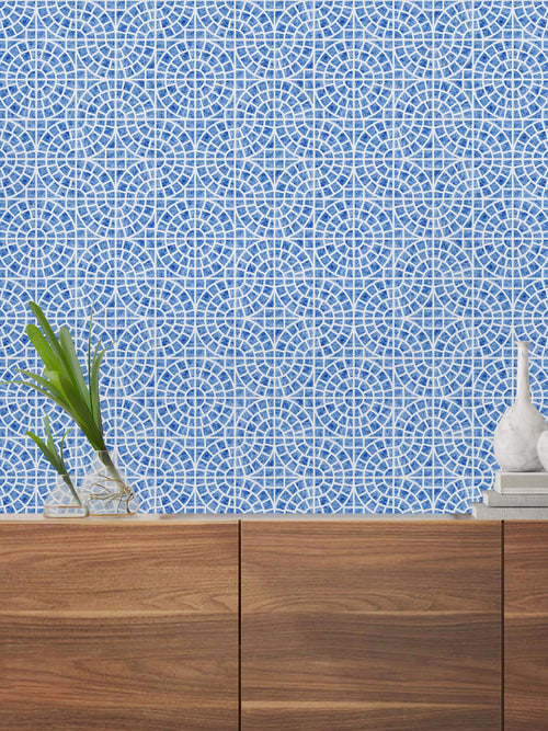Mediterranean Ceramic Style Wallpaper