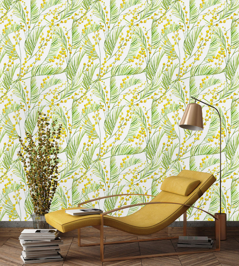 Mimosa Watercolor Wallpaper