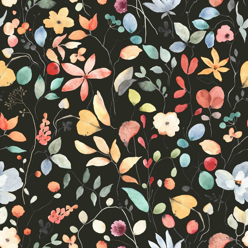 Autumn Leaves on Dark Wallpaper