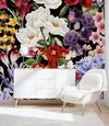 Modish Modern Multicolored Floral Wallpaper