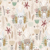 Hares on the Meadow Wallpaper