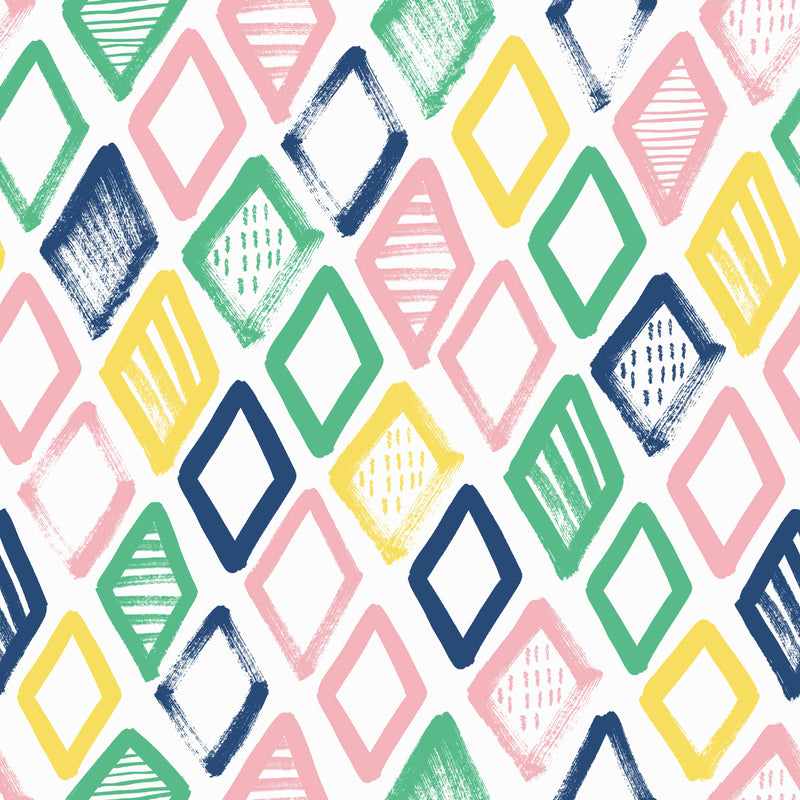 Voguish Multicolor Triangles Wallpaper Tasteful
