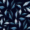 Dark Blue Wallpaper with Leaves Design
