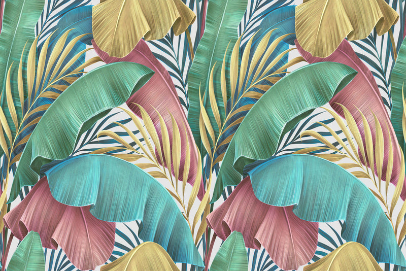 Palm Leaves Pattern Wallpaper