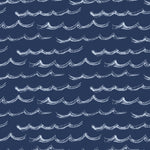 Blue Wallpaper with Waves