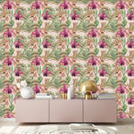 Voguish Large Leaves Wallpaper Tasteful