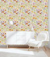 Contemporary Painted Poppies Wallpaper Vogue