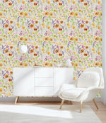 Contemporary Painted Poppies Wallpaper Vogue
