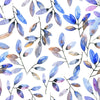 Brightly Blue Leaves Wallpaper