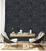 Leaves Contours Wallpaper