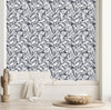Voguish Contour of Leaves Wallpaper Vogue