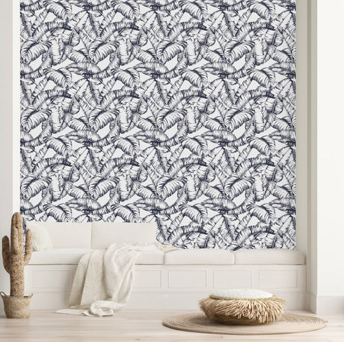 Voguish Contour of Leaves Wallpaper Vogue