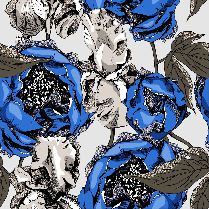 Blue Flowers Wallpaper