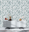 Elegant Leaves Pattern Wallpaper Chic