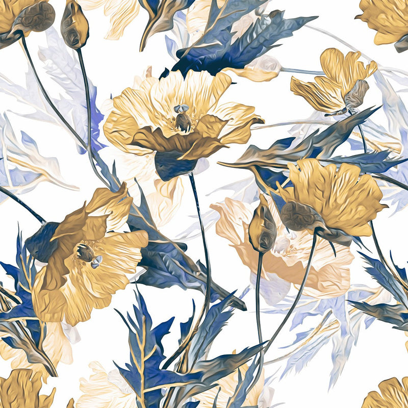 Yellow Poppies Wallpaper