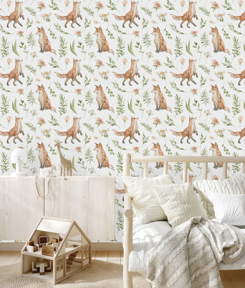 Voguish Foxes Wallpaper