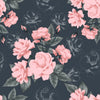 Pink Roses on Dark Wallpaper
