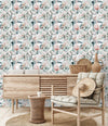 Elephants and Flamingos Wallpaper