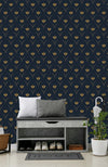 Dark Floral Pattern Wallpaper