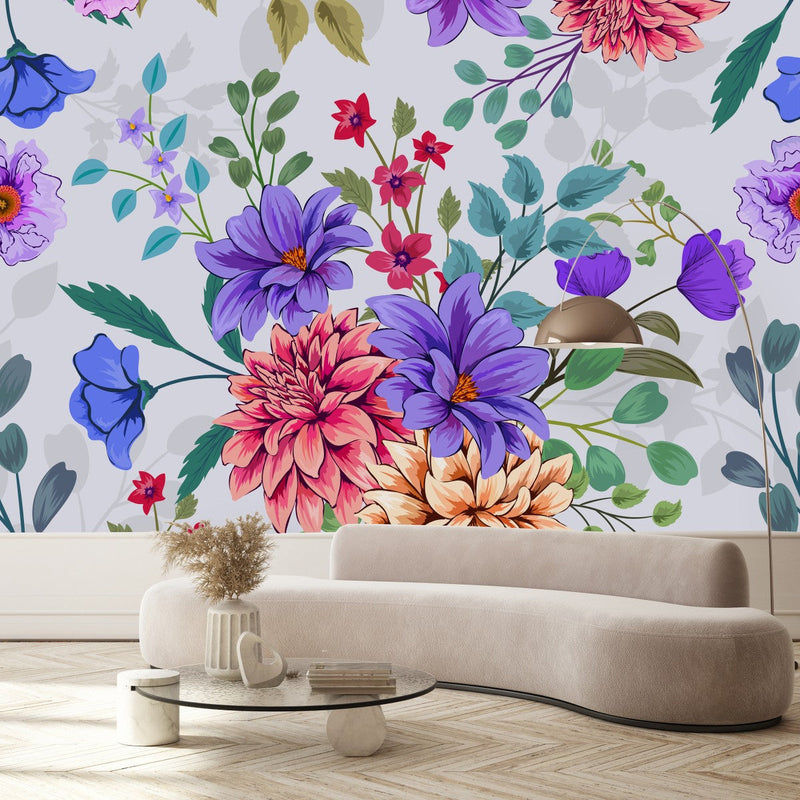 Purple Flowers Wallpaper