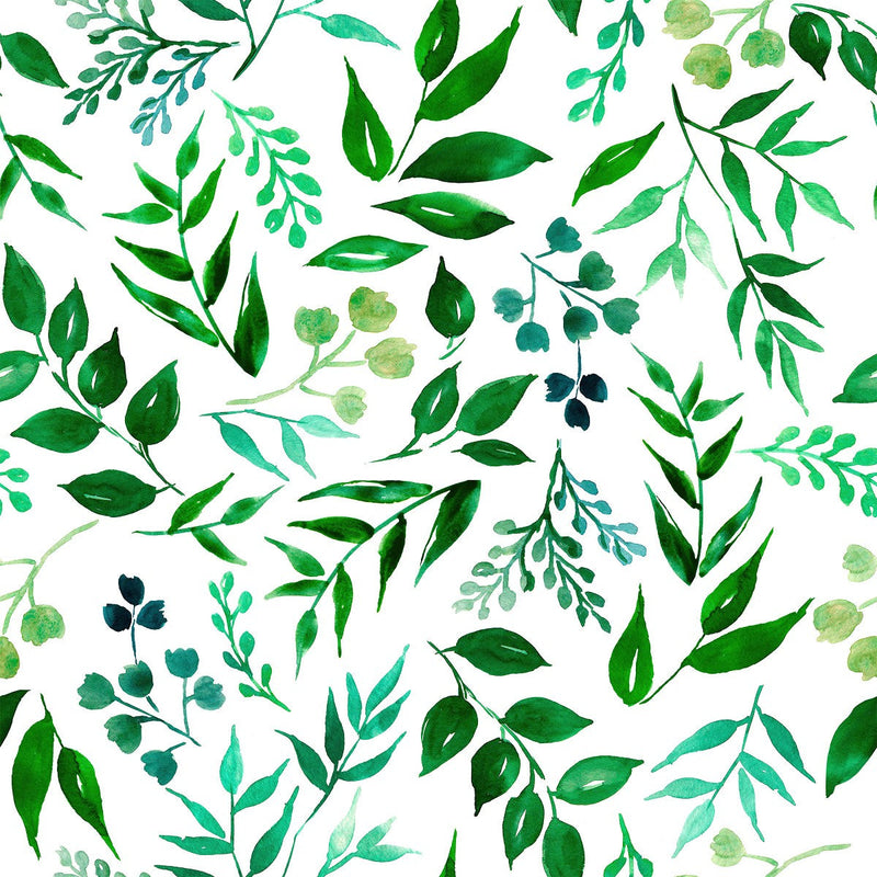 Fashionable Green Leaves Wallpaper Smart Quality