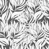 Dark Grey Wallpaper with Leaves