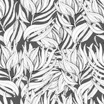 Dark Grey Wallpaper with Leaves