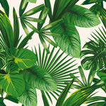 Brightly Green Leaves Wallpaper