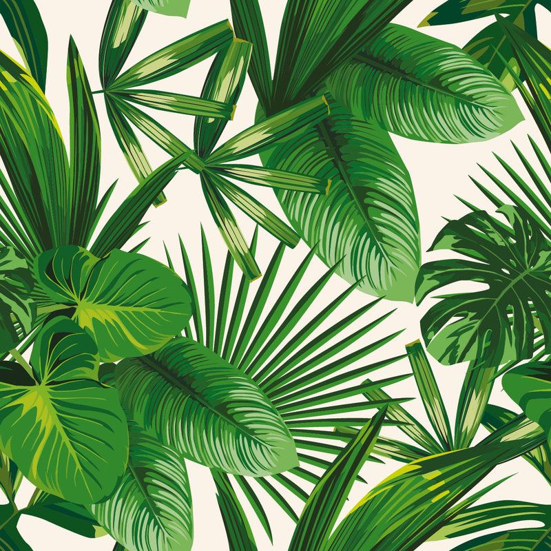 Brightly Green Leaves Wallpaper