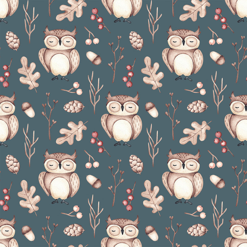Modish Owls Wallpaper