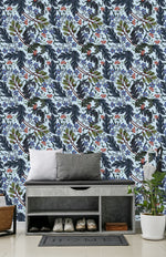 Voguish Dark Leaves Wallpaper Smart