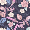 Elegant Dark Purple Floral Wallpaper