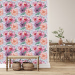 Contemporary Large Flowers Wallpaper Smart