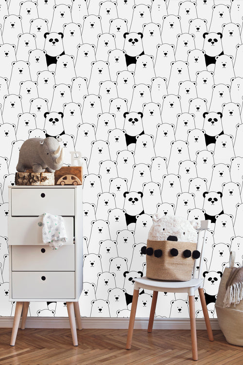 Pandas and Bears Wallpaper