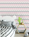 Pastel Candy Colored Chevrons Wallpaper