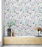 Pastel Field Flowers Wallpaper