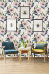 Pastel Floral Pattern Wallpaper