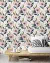 Pastel Floral Pattern Wallpaper
