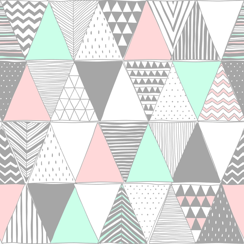 Pastel Geometric Triangles Wallpaper