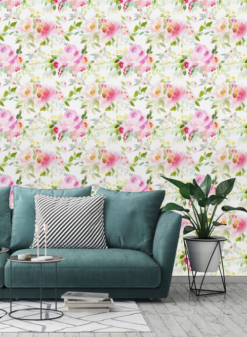 Pastel Lovely Flowers Wallpaper