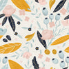 Pastel Orange Flowers Wallpaper