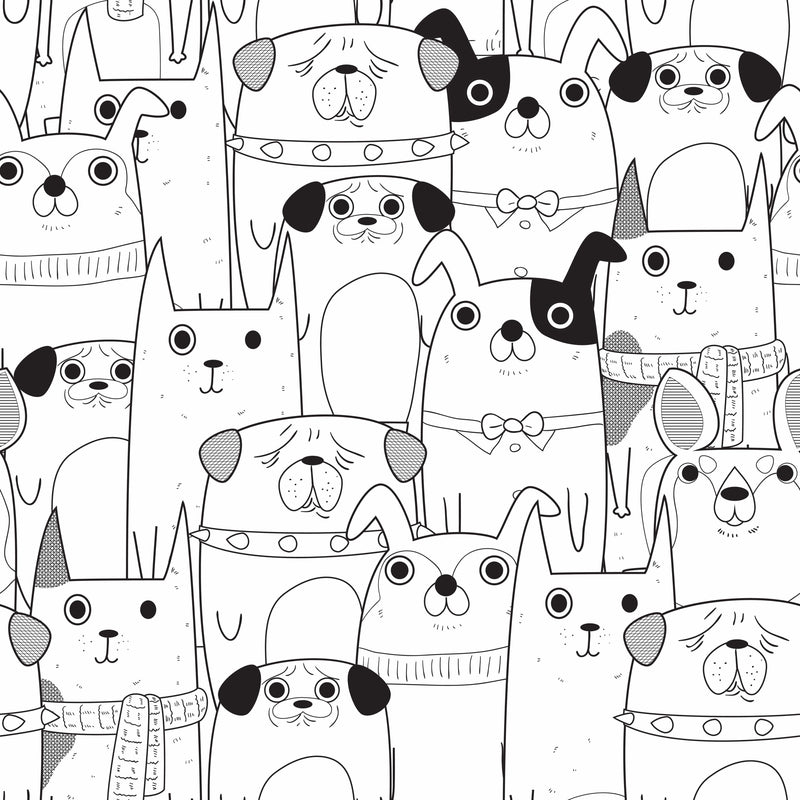 Pattern of Dogs Wallpaper
