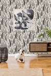 Pattern of Leaves and Branches Wallpaper