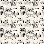 Pattern with Cute Owls Wallpaper