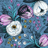 Pattern with Vintage Flowers Wallpaper