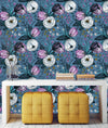 Pattern with Vintage Flowers Wallpaper