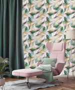 Peacock Pattern Wallpaper